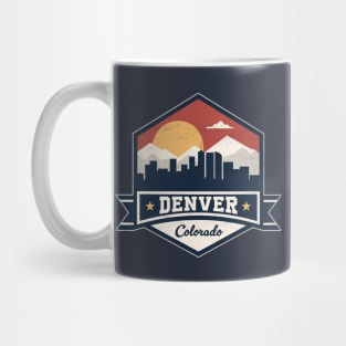 Denver Colorado Skyline Silhouette - The Mile High City Mug